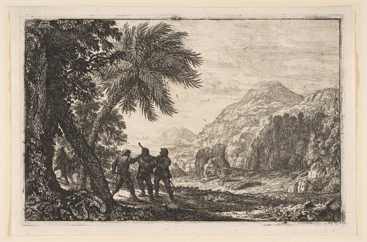 Landschaft mit Räubern, 1633 von Claude Lorrain