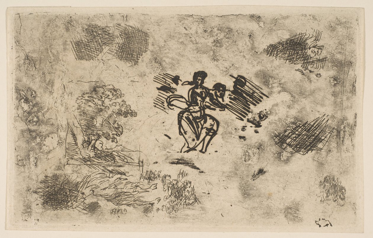 Sitzende Frau und andere Skizzen, ca. 1630-33 von Claude Lorrain