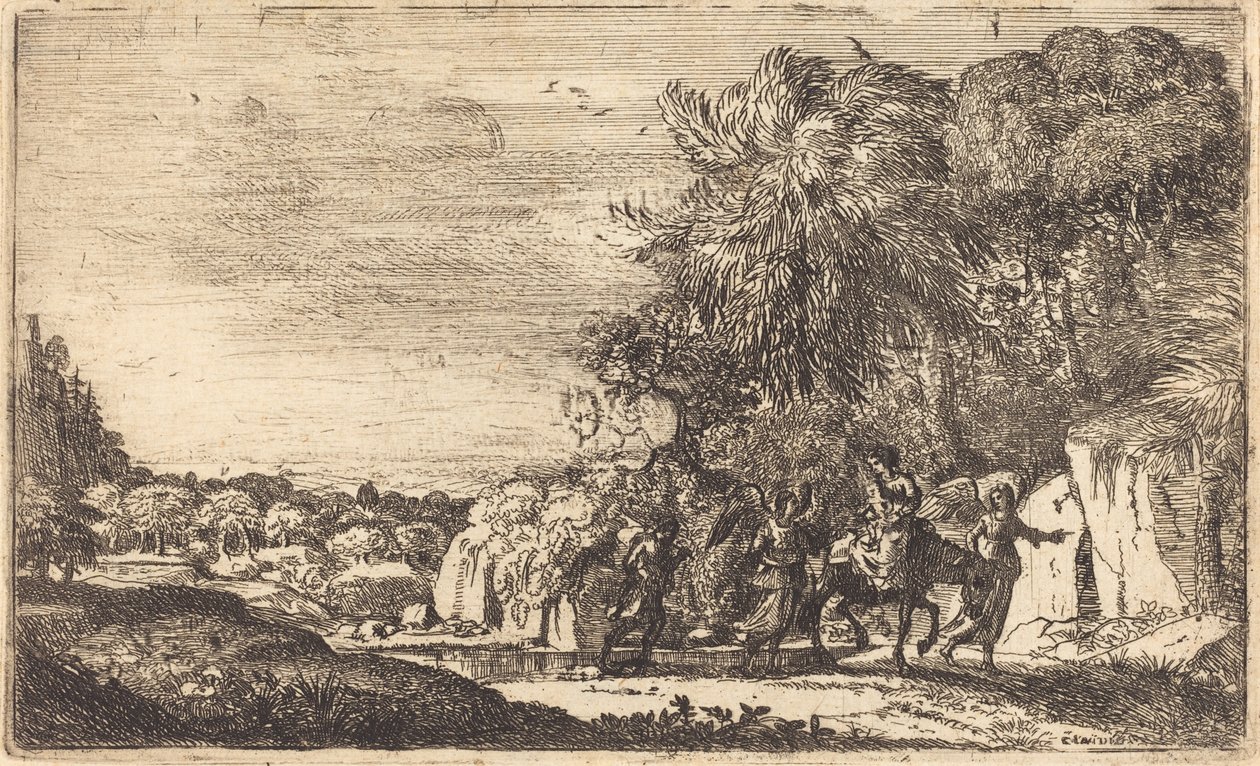 Die Flucht nach Ägypten von Claude Lorrain