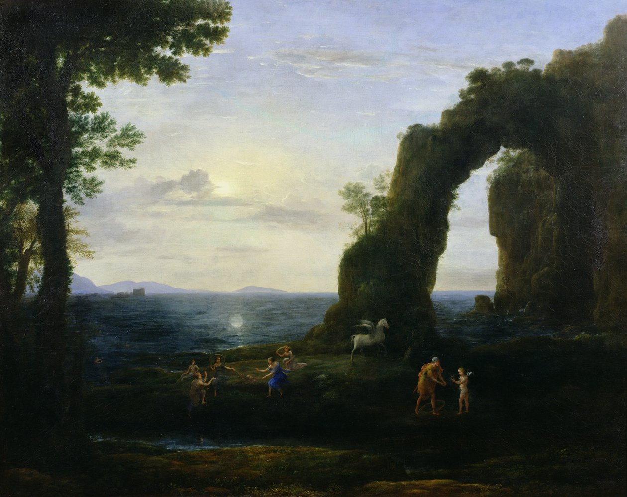 Der Ursprung des Korallenriffs oder Perseus mit dem Kopf der Medusa von Claude Lorrain