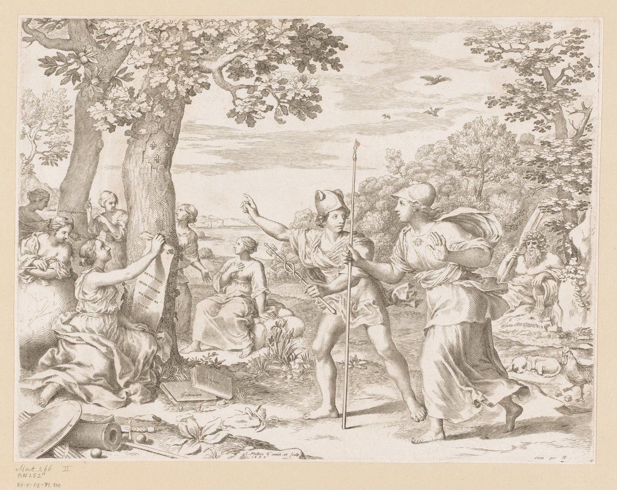 Allegorie auf die gute Regierung Frankreichs von Claude Mellan