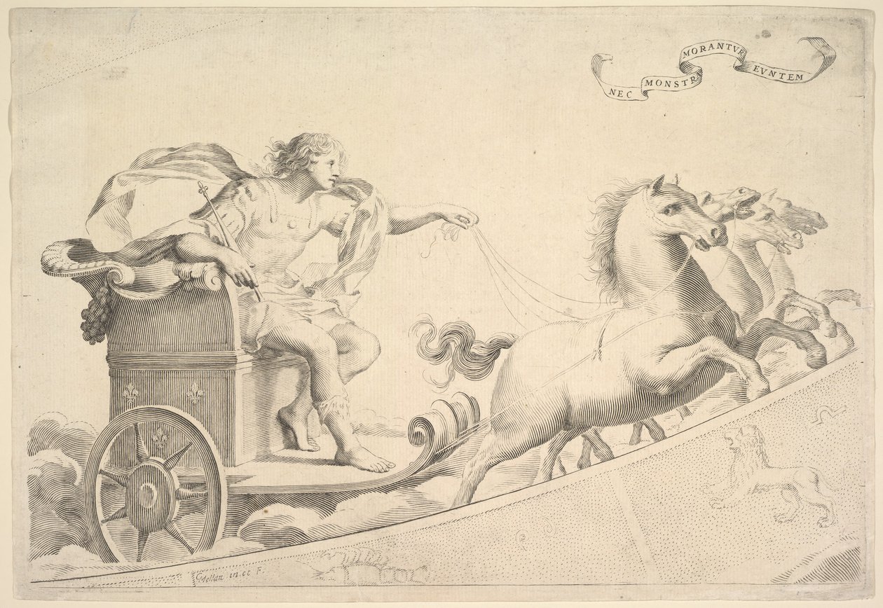 Allegorie zu Ehren von Ludwig XIV. von Claude Mellan