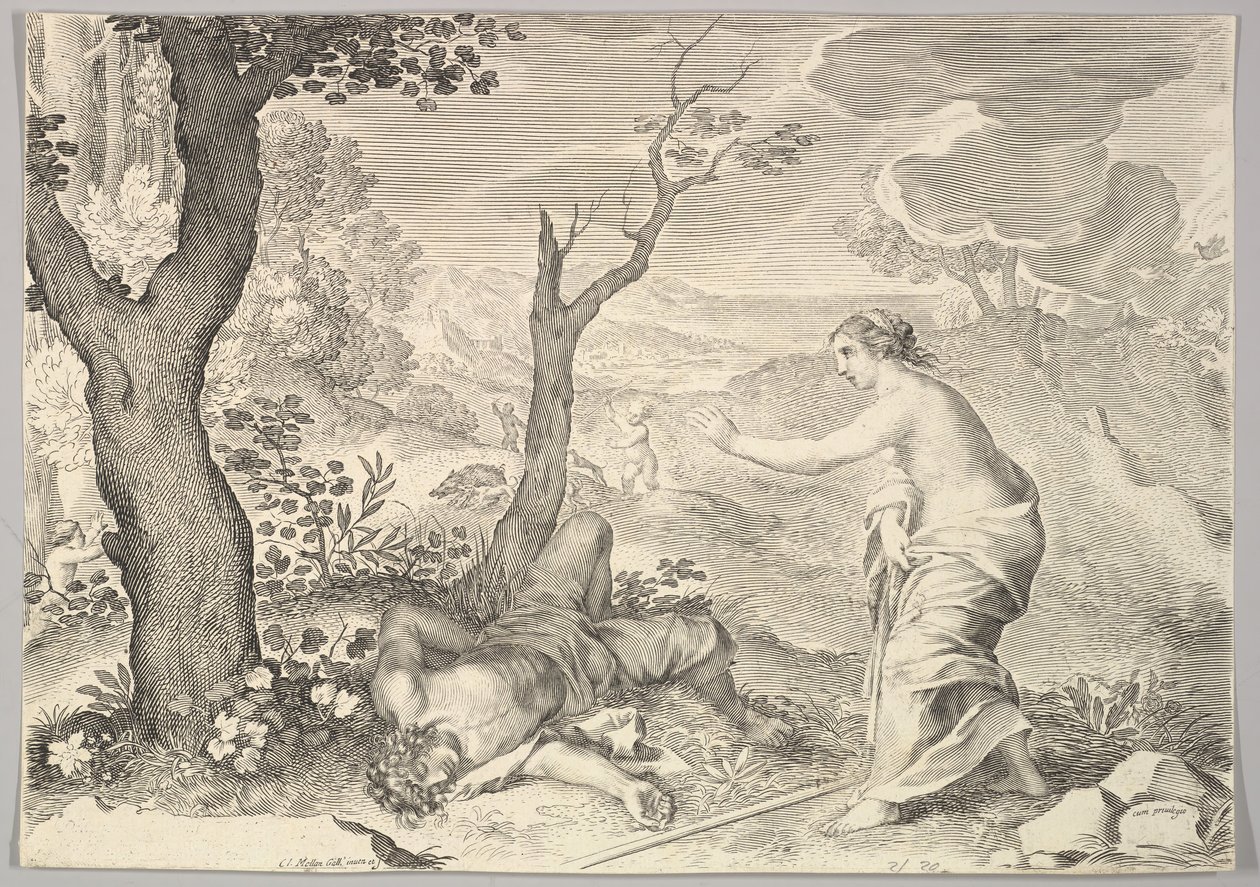 Tod des Adonis von Claude Mellan
