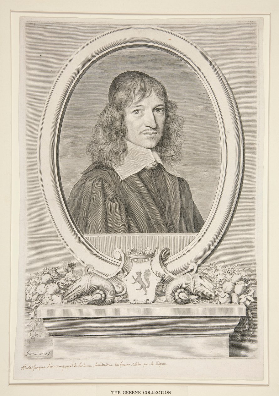 Nicolas Fouquet, Vicomte von Melun und von Vaux (1615-1680) von Claude Mellan