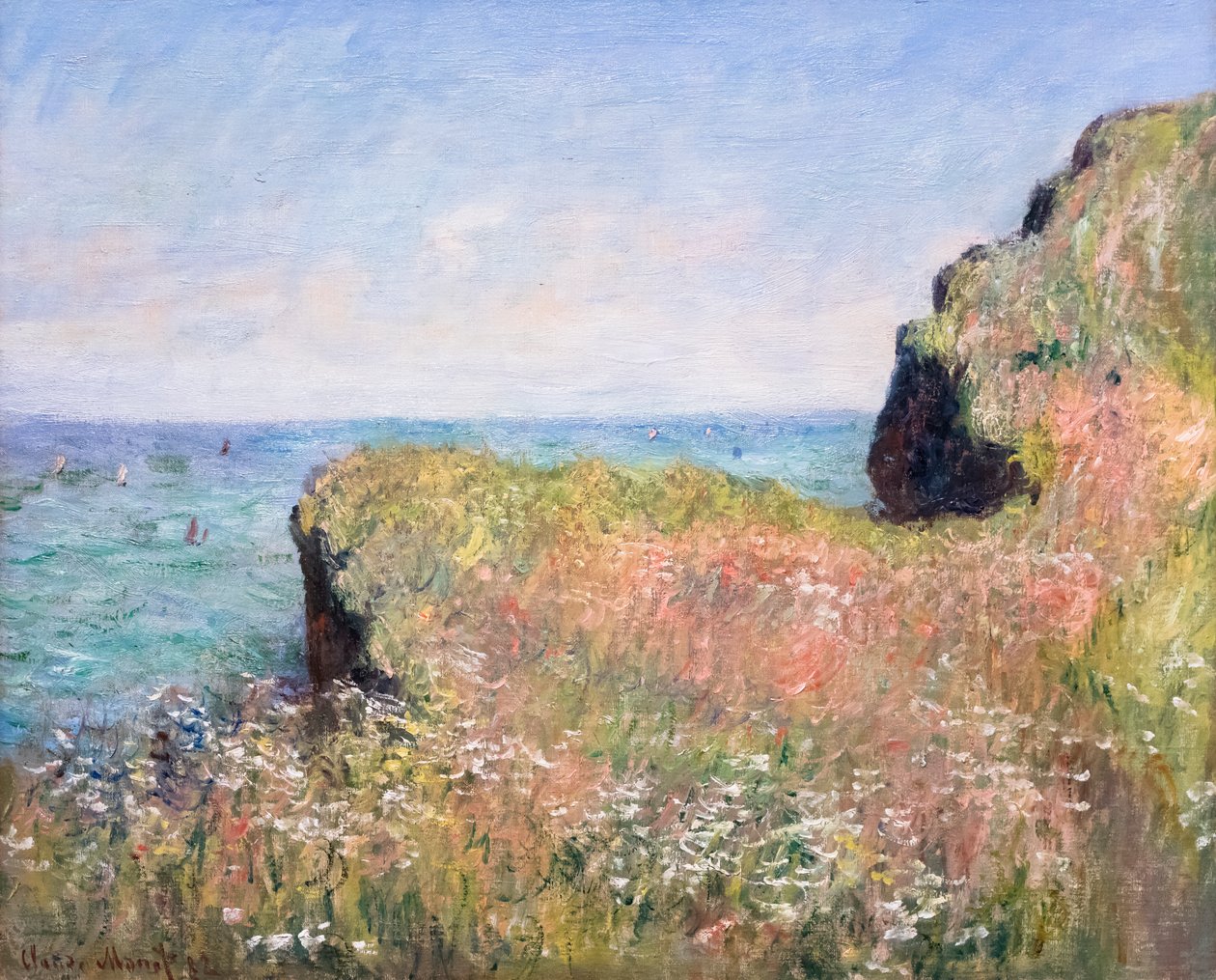 Klippenränder bei Pourville von Claude Monet