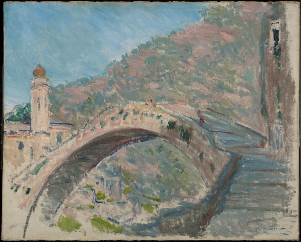 Brücke bei Dolceacqua von Claude Monet
