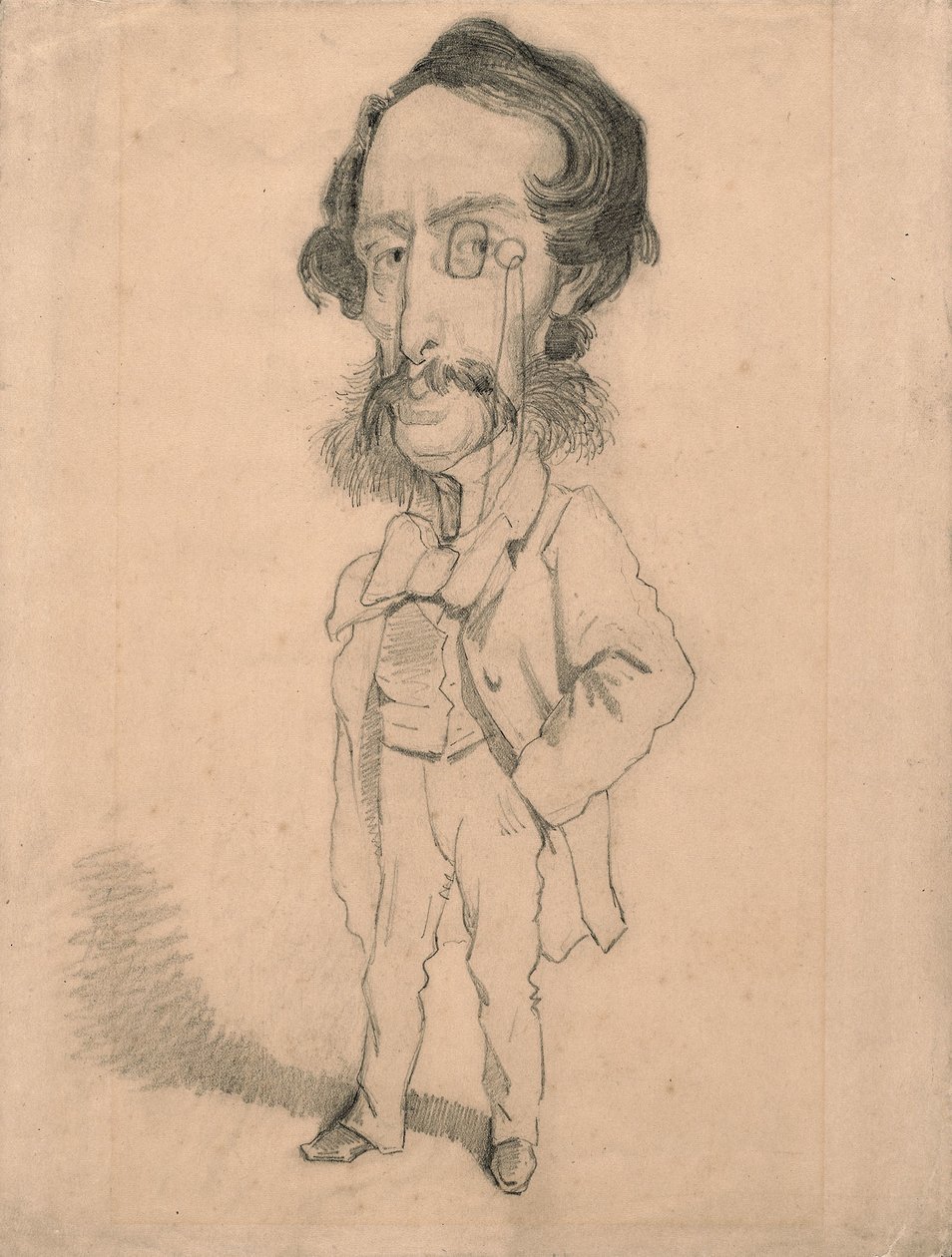 Karikatur von Mario Uchard, ca. 1858 von Claude Monet