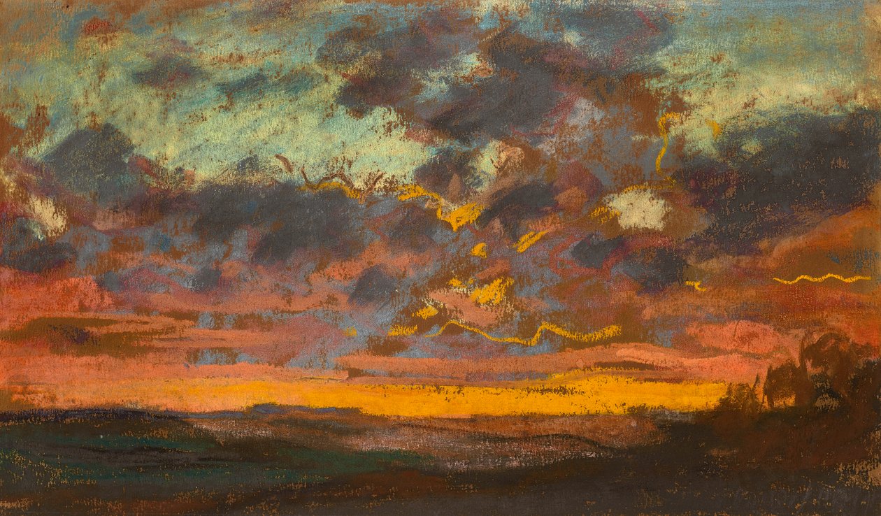 Sonnenuntergang, ca. 1868 von Claude Monet