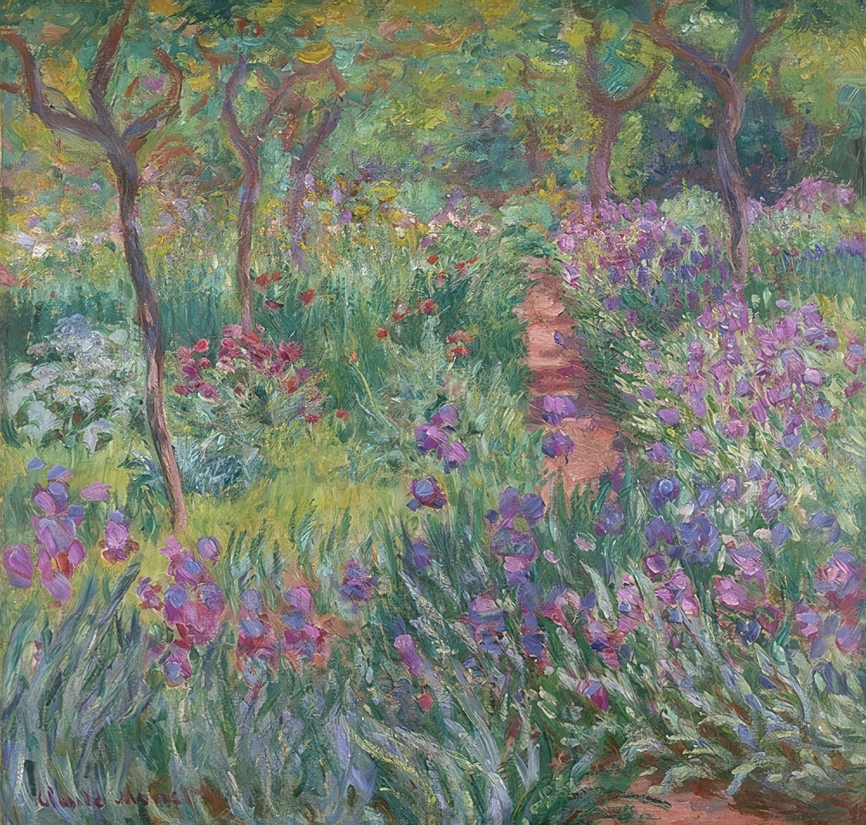 Der Garten des Künstlers in Giverny, 1900 von Claude