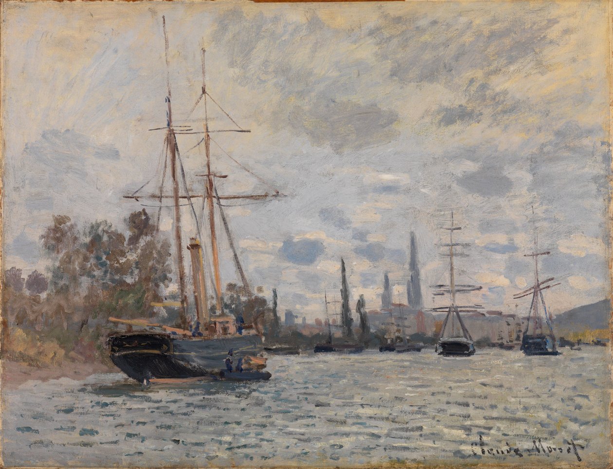 Die Seine bei Rouen von Claude Monet