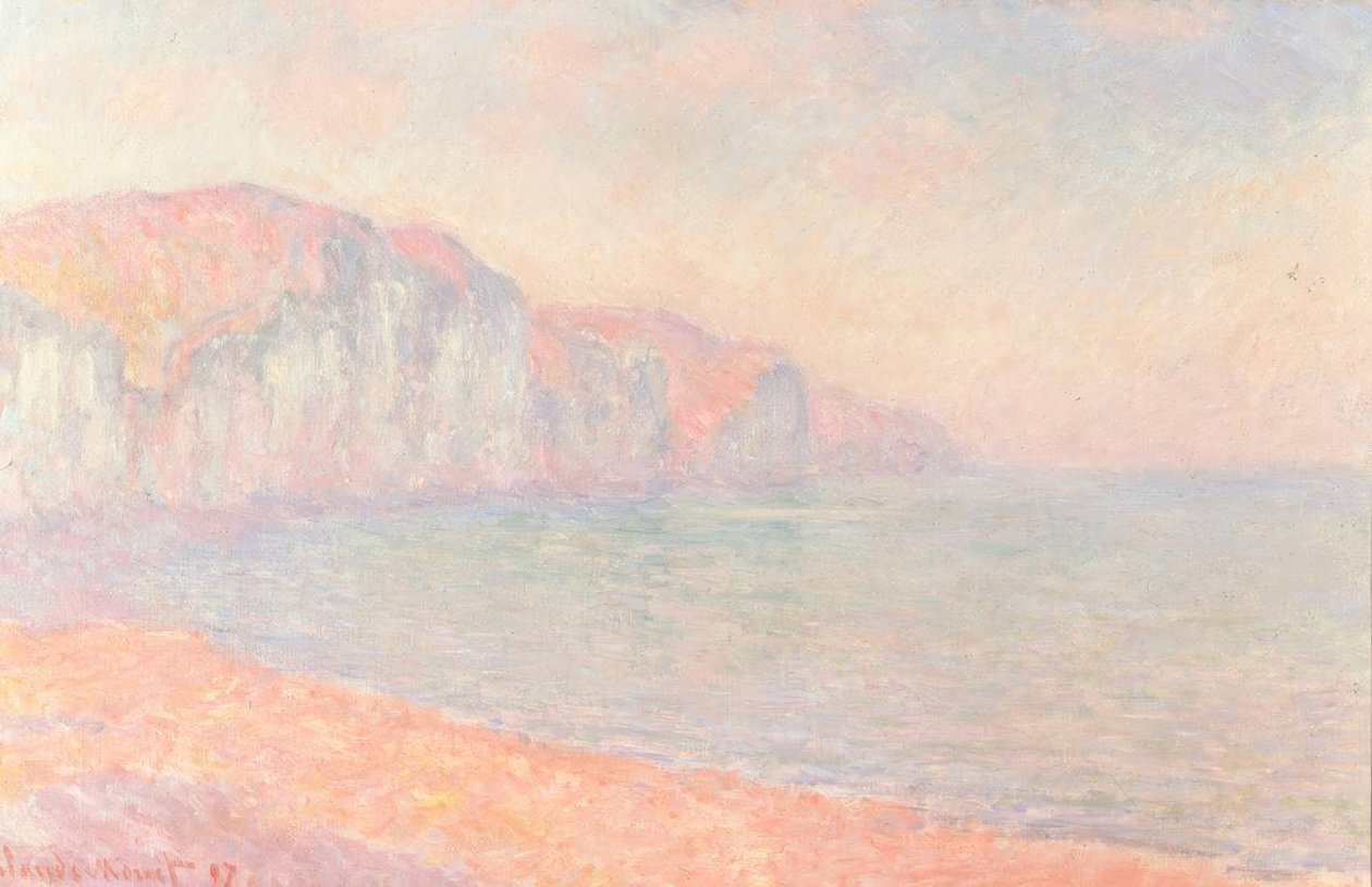 Falaises de Pourville, am Morgen von Claude Monet