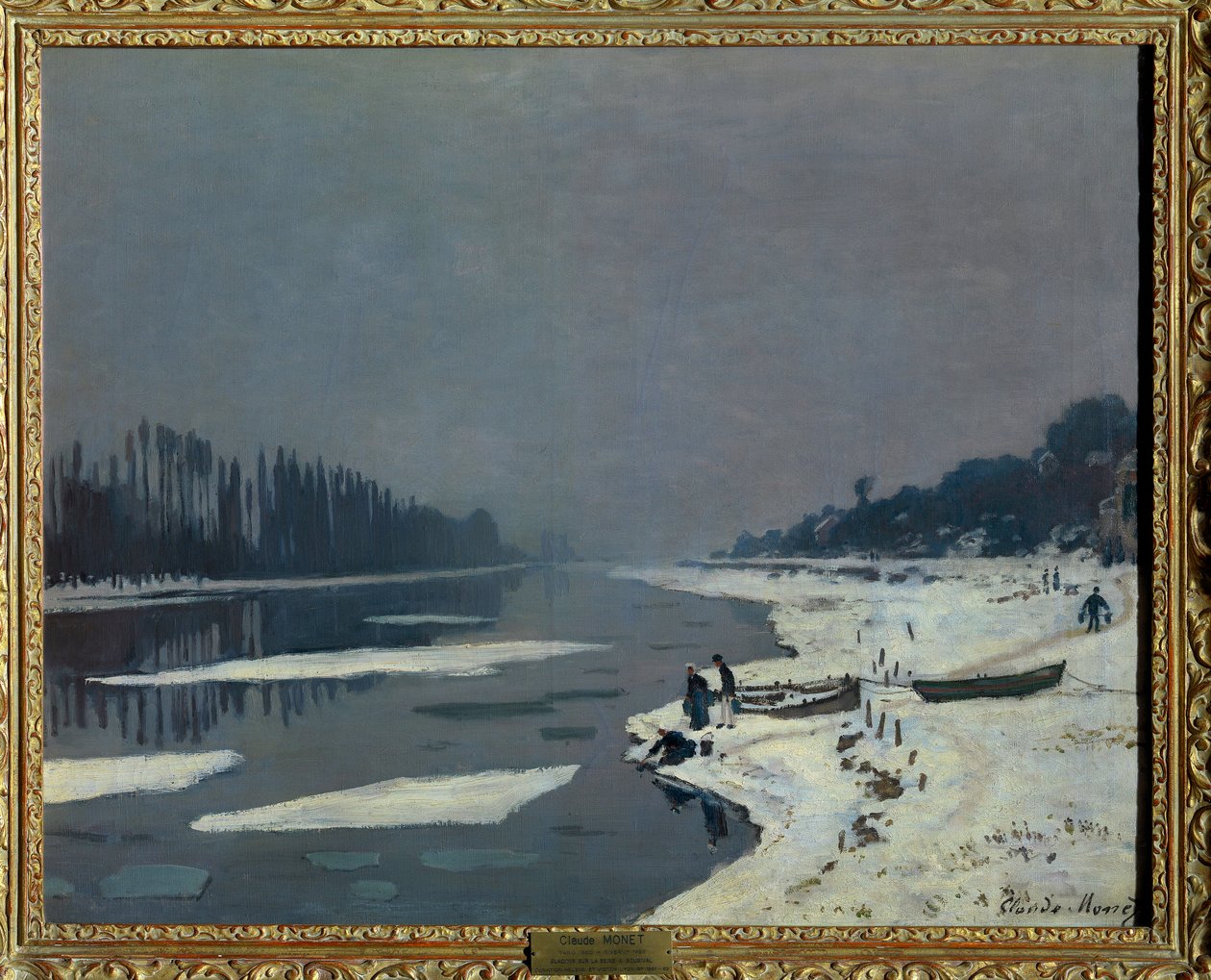 Glacons sur la Seine a Bougival, Yvelines von Claude Monet
