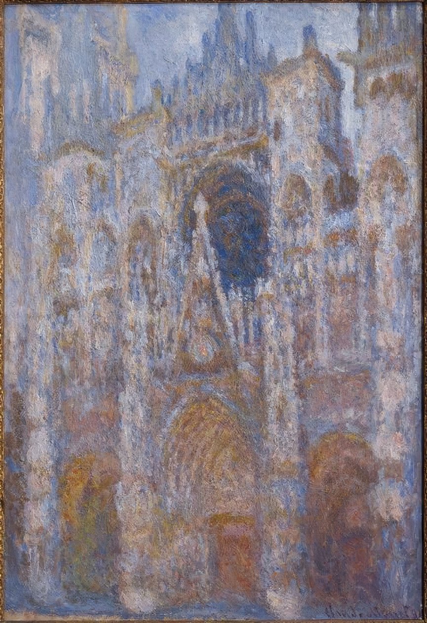 Die Kathedrale von Rouen. Das Portal, Morgensonne von Claude Monet