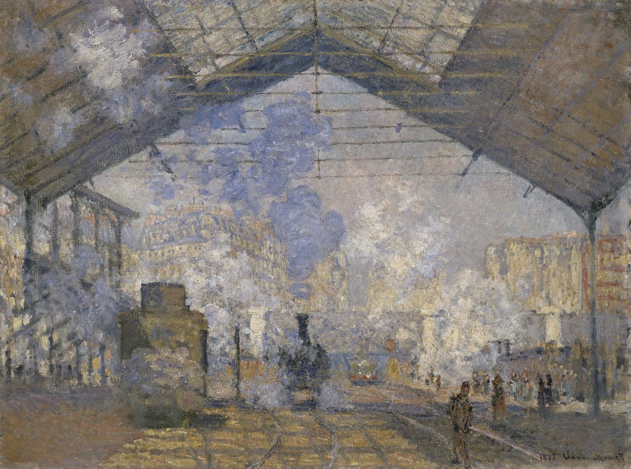 Der Bahnhof Saint-Lazare von Claude Monet