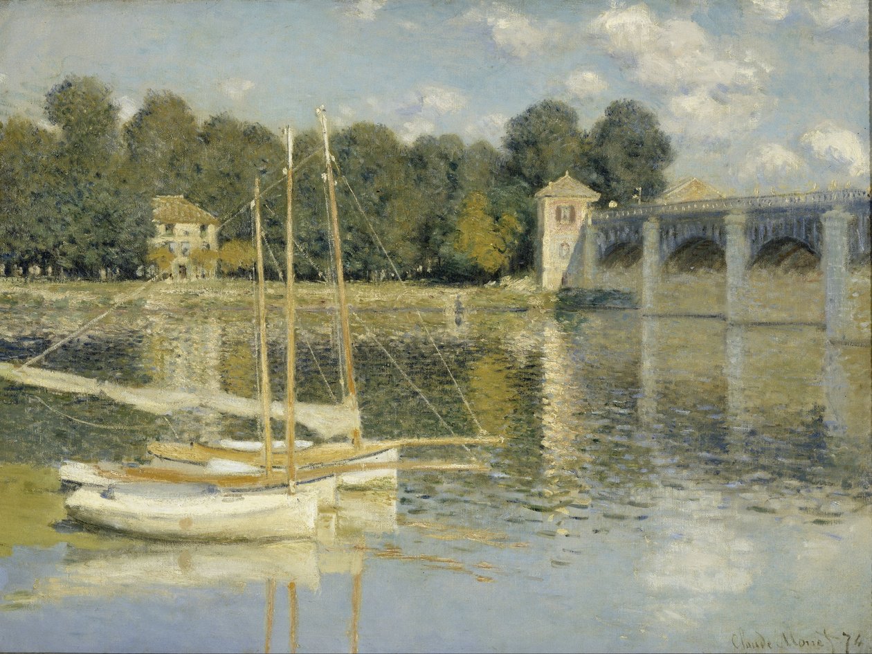 Die Brücke von Argenteuil von Claude Monet
