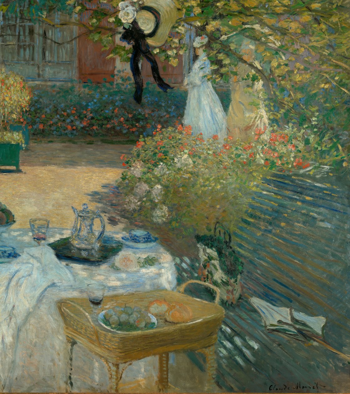 Das Frühstück im Garten von Monet in Argenteuil von Claude Monet