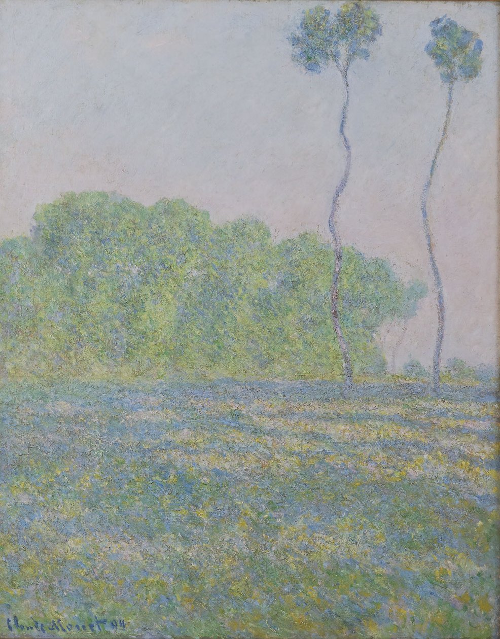 Wiese in Giverny von Claude Monet