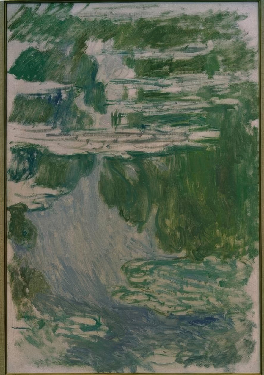 Seerosen Studie von Claude Monet