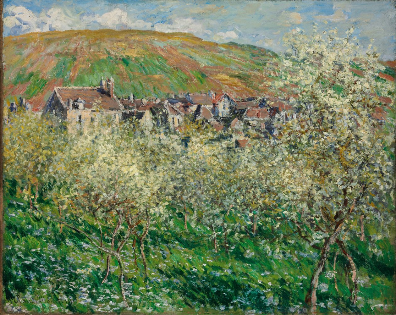 Blühende Pflaumenbäume von Claude Monet