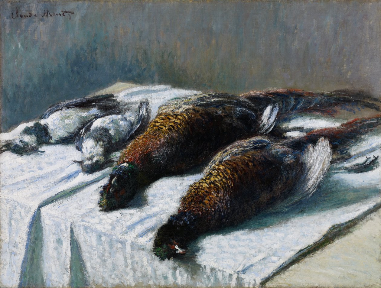 Stillleben mit Fasanen und Regenpfeifern von Claude Monet