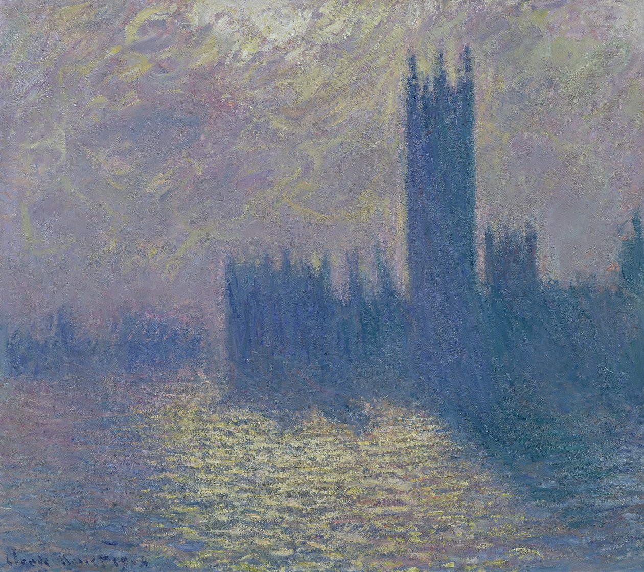 Das Parlament, stürmischer Himmel, 1904 von Claude Monet