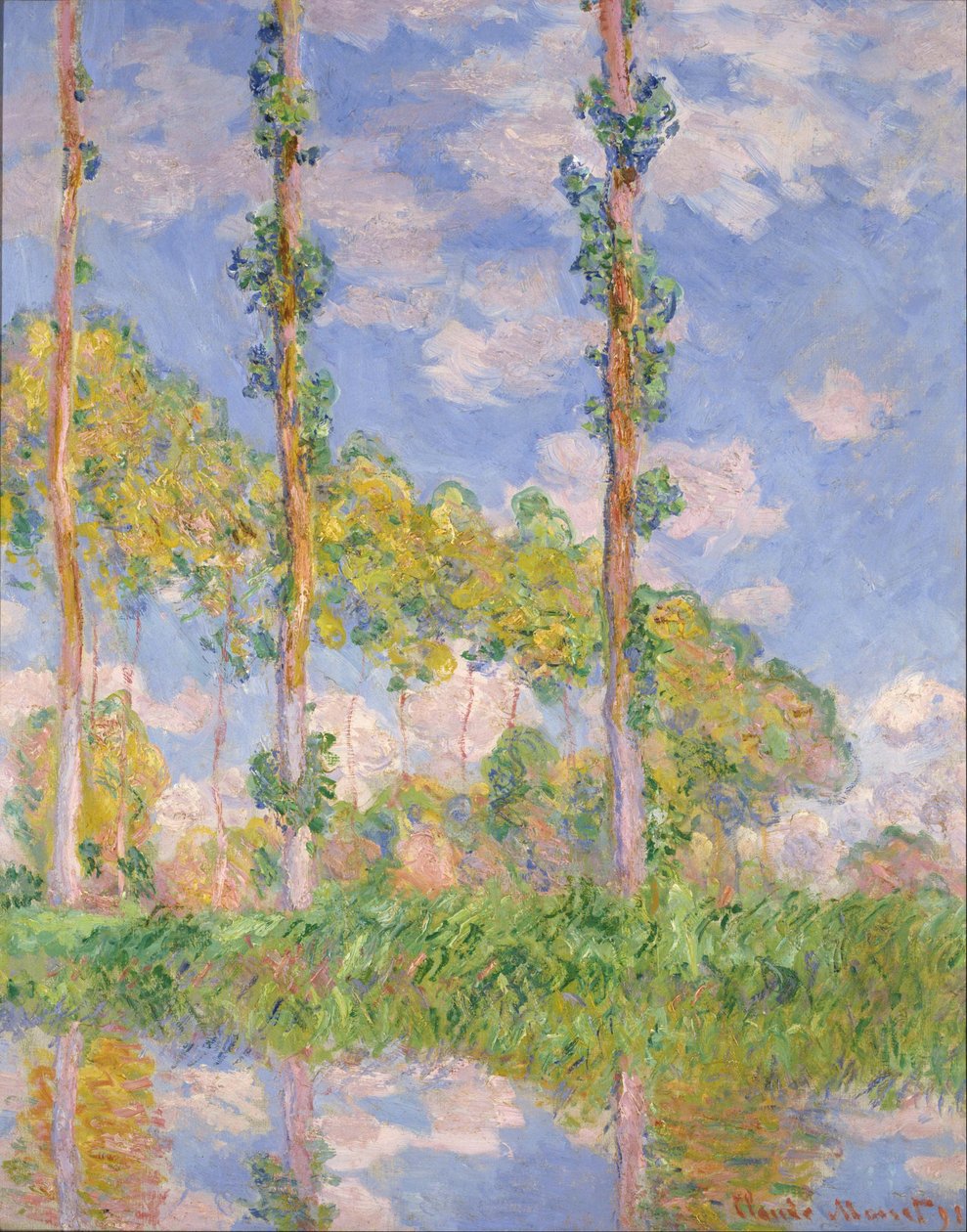 Pappeln in der Sonne von Claude Monet
