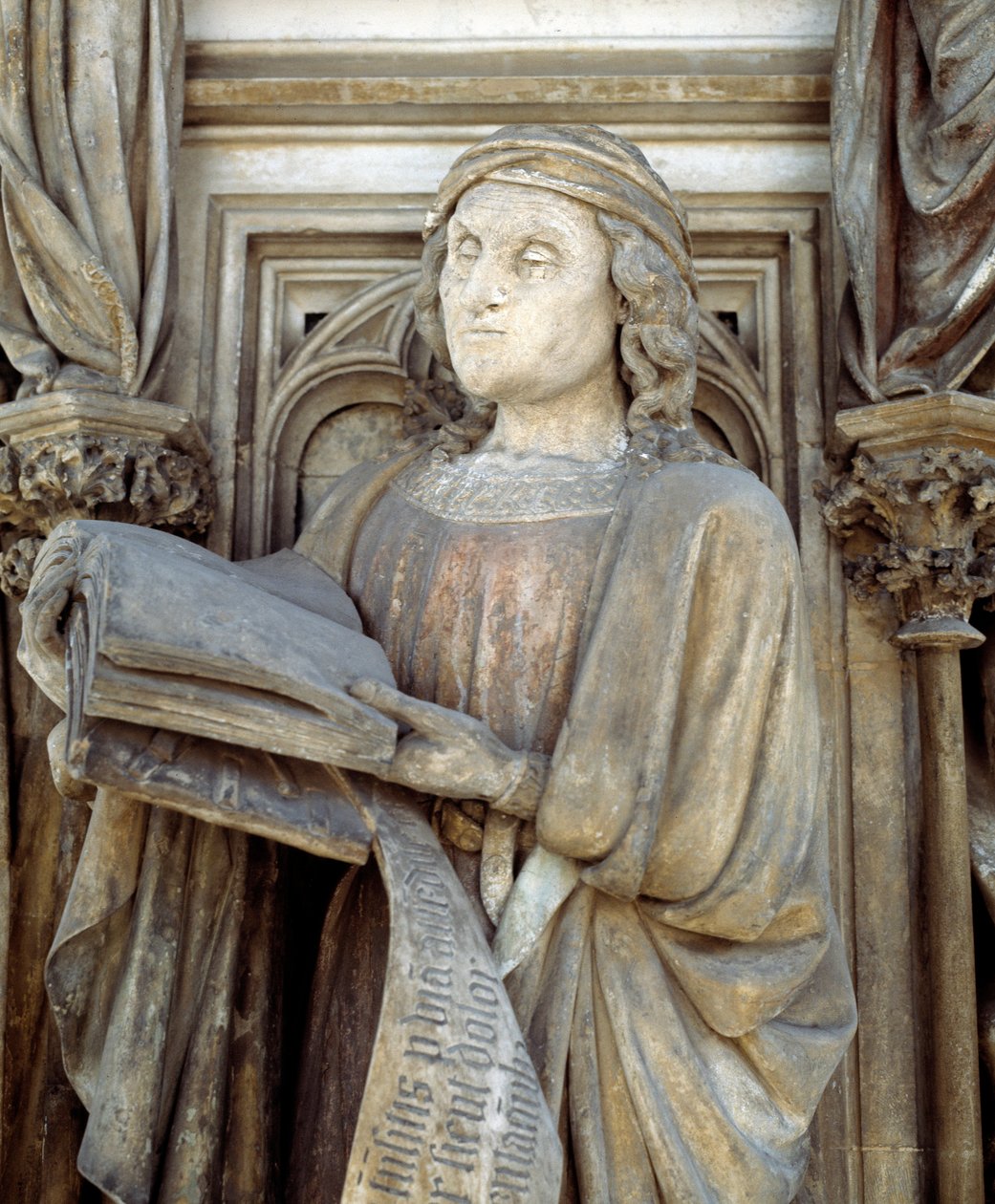 Jeremia. Der Sockel des Mosesbrunnens (Skulptur) von Claus Sluter