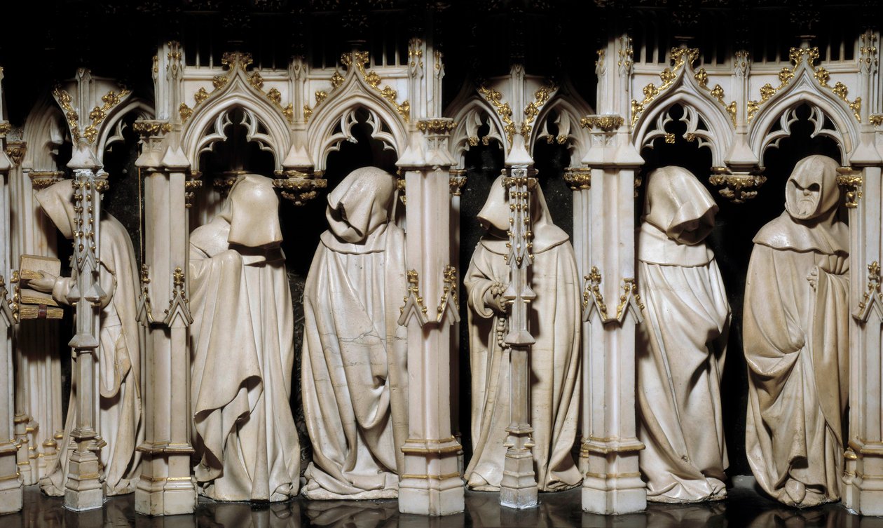 Die Büßer des Grabmals von Philipp dem Kühnen (1342-1404) Skulptur von Claus Sluter (1350-1406) 15. Jahrhundert. Dijon, Museum der Schönen Künste von Claus Sluter