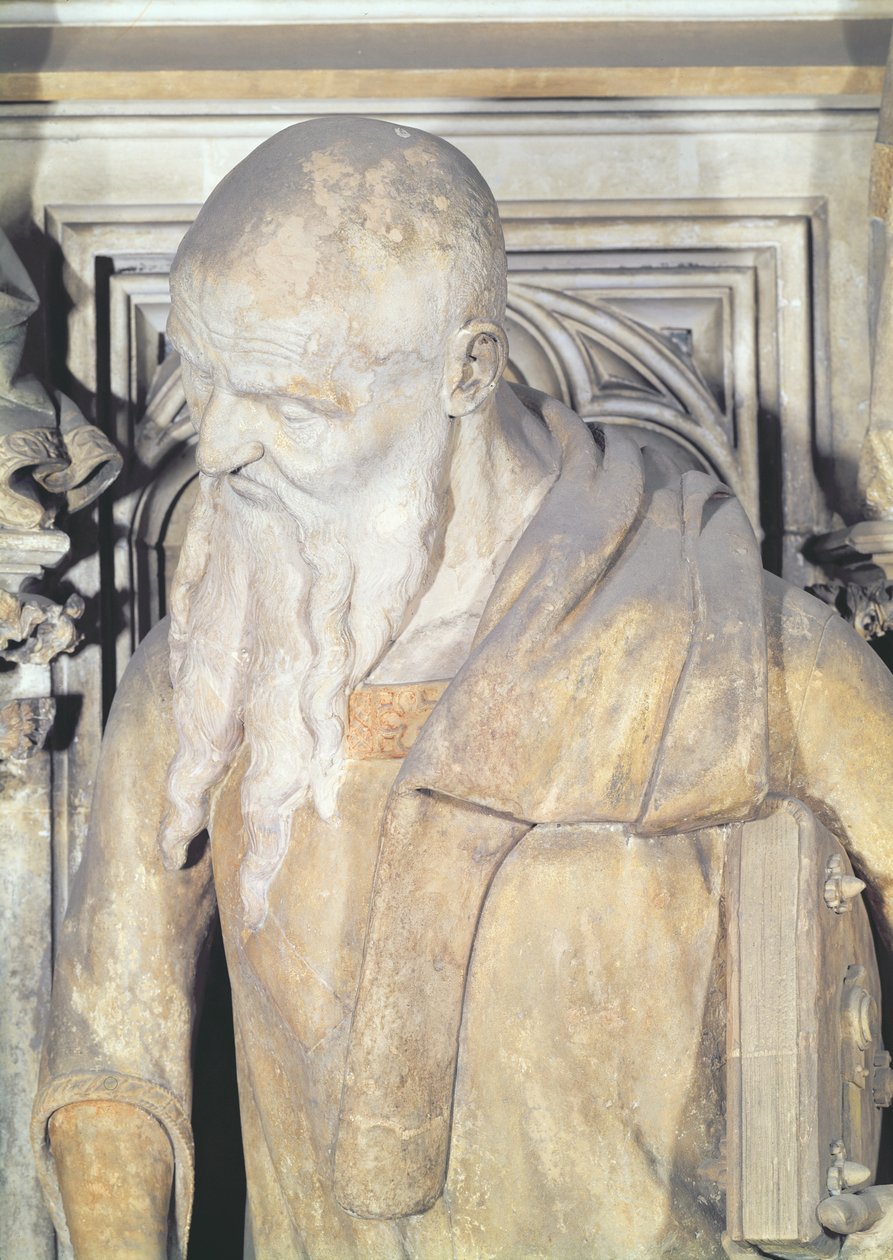 Der Brunnen des Moses, Detail (Jesaja) von Claus and Malouel, Jean Sluter