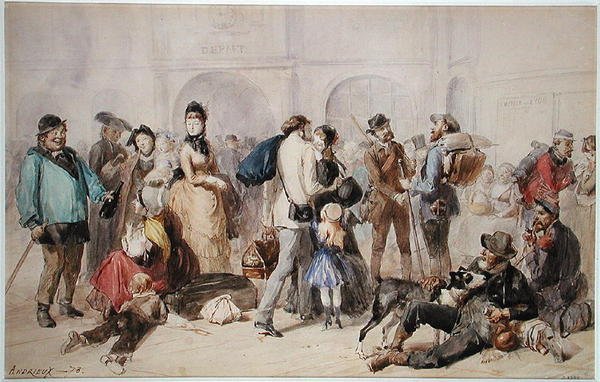 Der Bahnhof der alten Gare de Lyon von Clément Auguste Andrieux