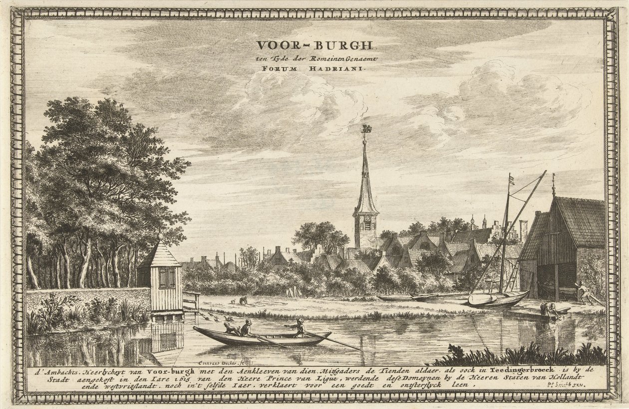 Ansicht von Voorburg von Coenraet Decker
