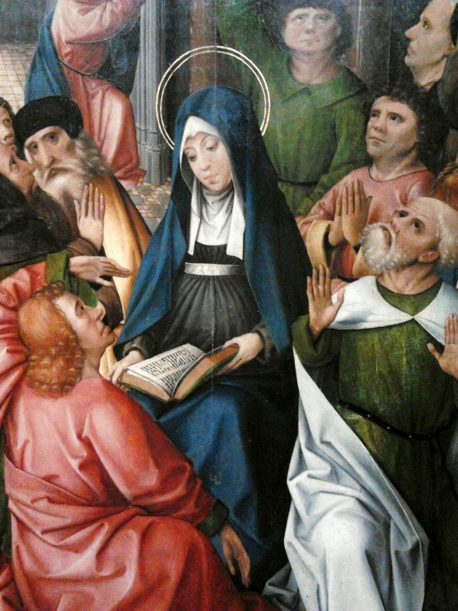 Herabkunft des Heiligen Geistes (Detail) von Colijn de Coter