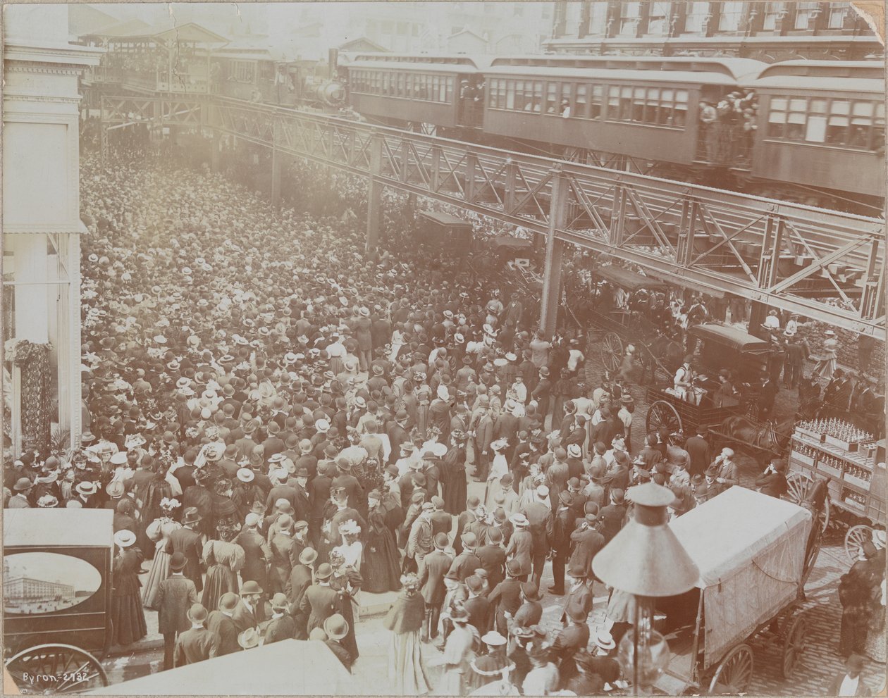 Eröffnung von Siegel, Cooper Co., Sixth Ave. 18-19th Streets Blick nach Süden von der 19th von Company Byron
