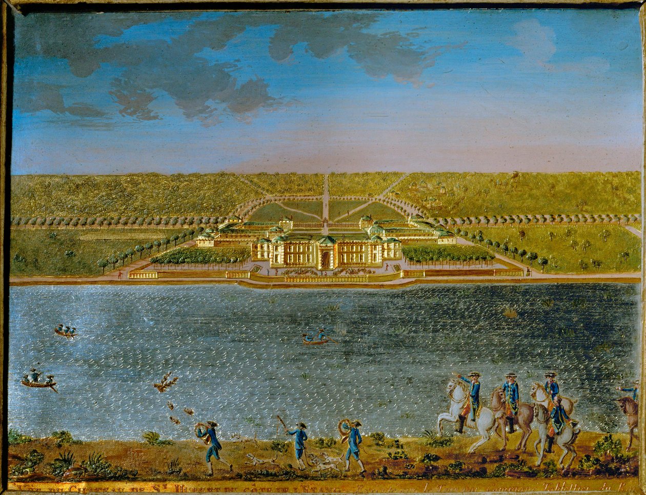 St. Hubert, ein Jagdschloss in der Nähe von Paris, gebaut von Ludwig XV von Compigne Compigne