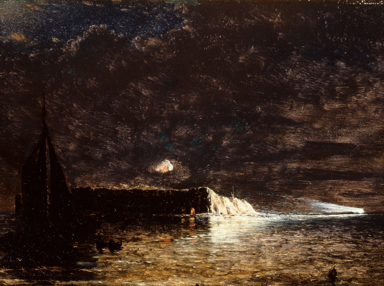 Nachtbombardement, Fort Sumter, 10. Dezember von Conrad Wise Chapman