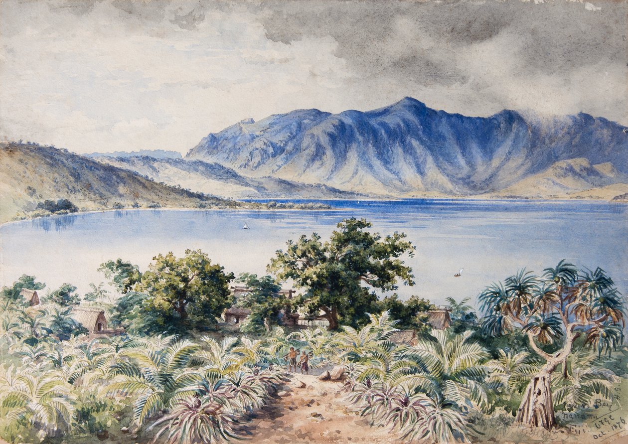 Naiviri-Bucht, Nananu, Fidschi 1876 von Constance Frederica Gordon Cumming