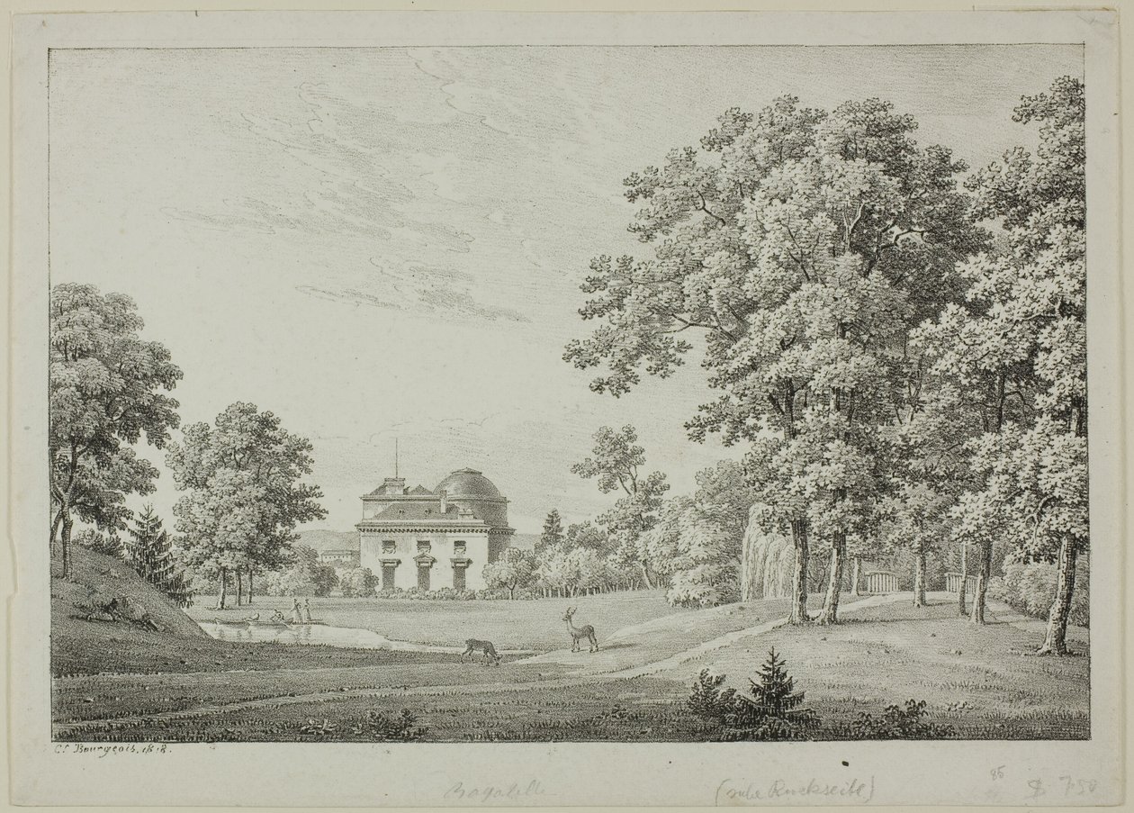 Das Château de Bagatelle im Bois de Boulogne von Constant Bourgeois