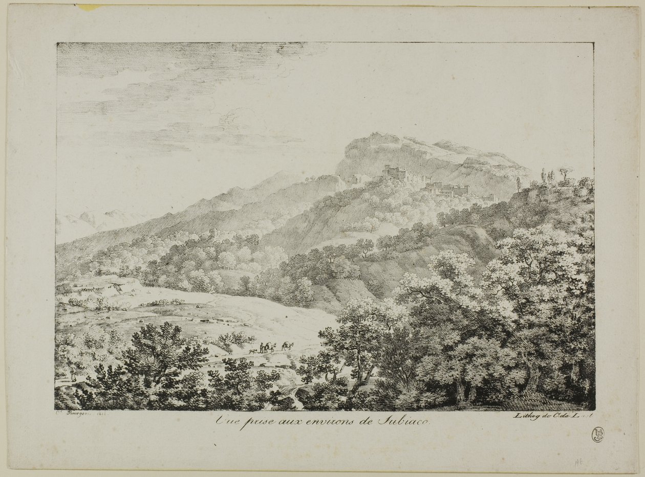 Ansicht aus der Region Subiaco, aus Ansichten von Italien von Constant Bourgeois