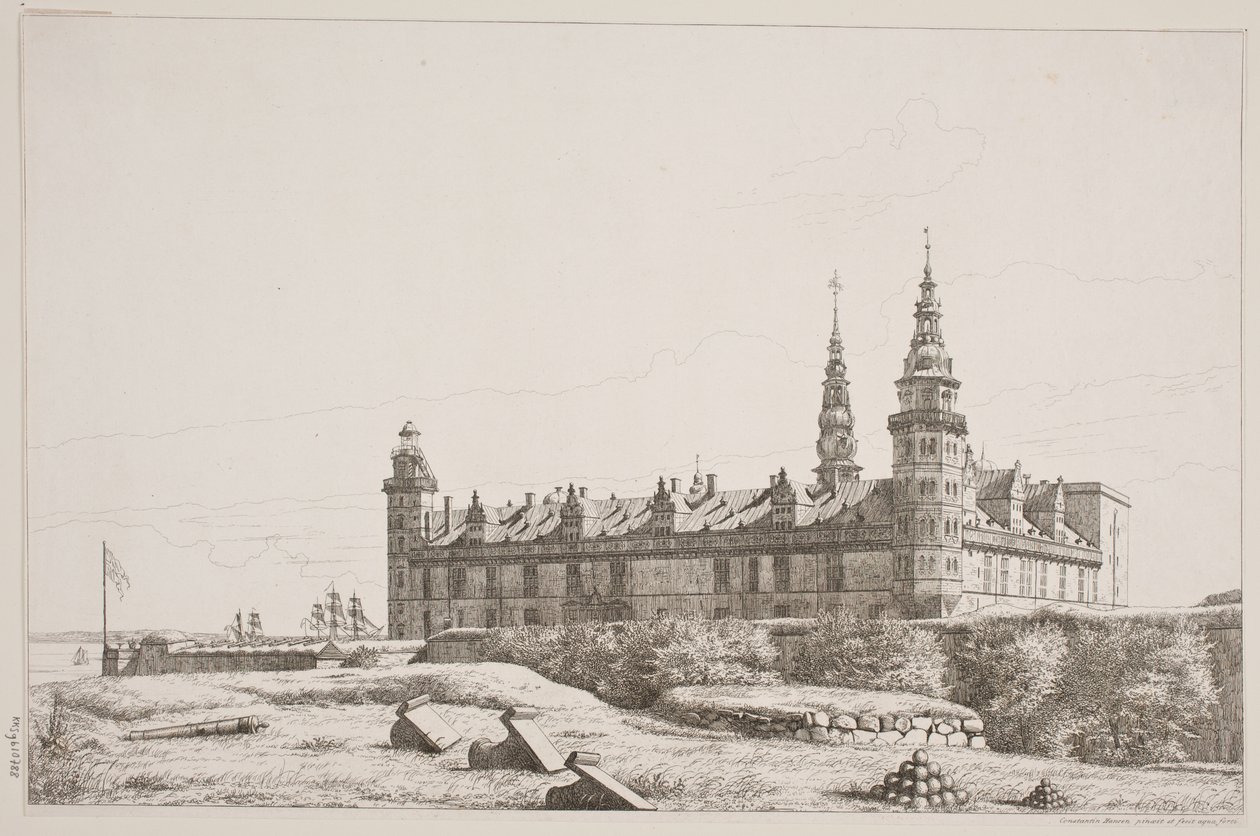 Kronborg von der nordwestlichen Seite gesehen von Constantin Hansen