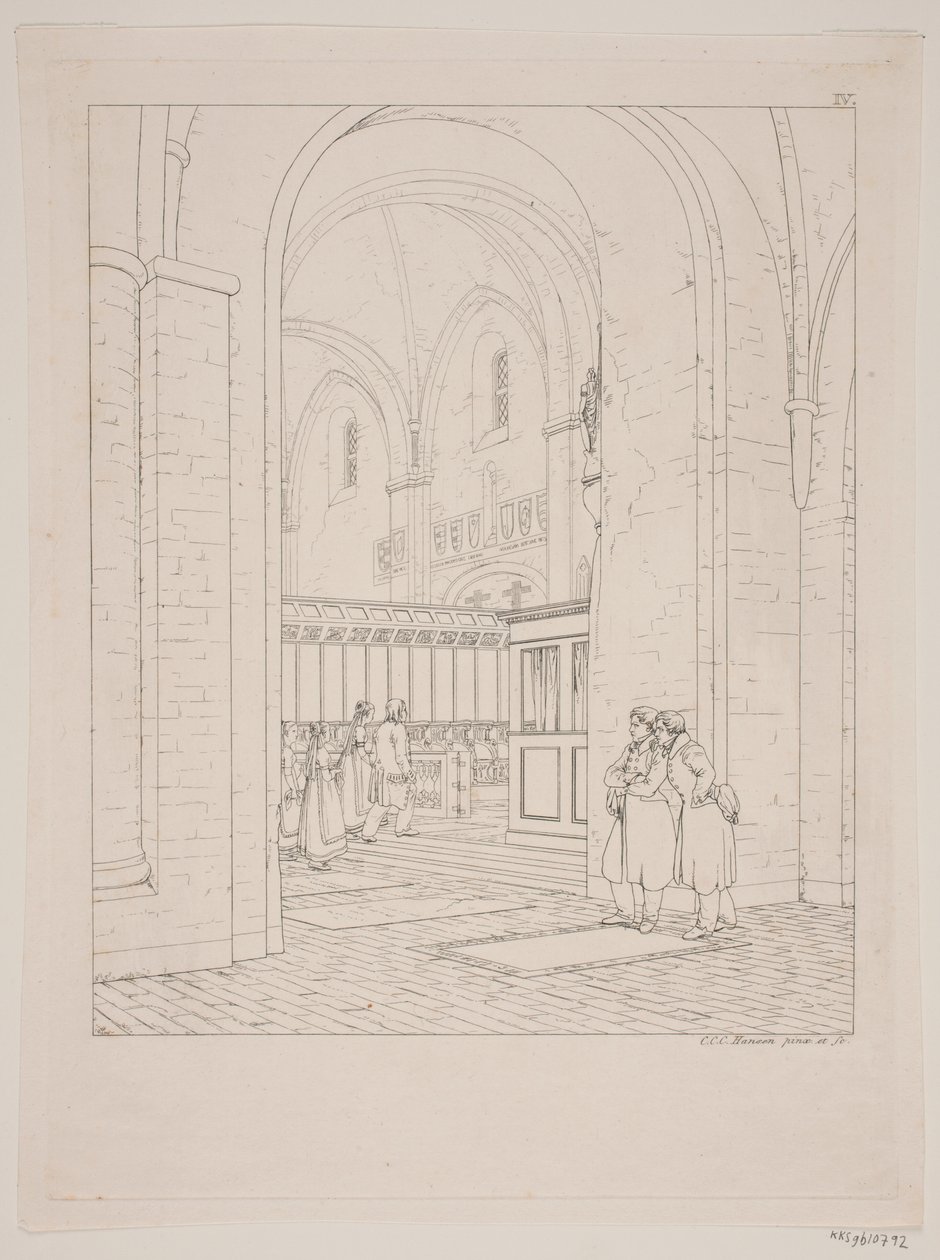 Teil des Chors in der Kirche von Ringsted von Constantin Hansen
