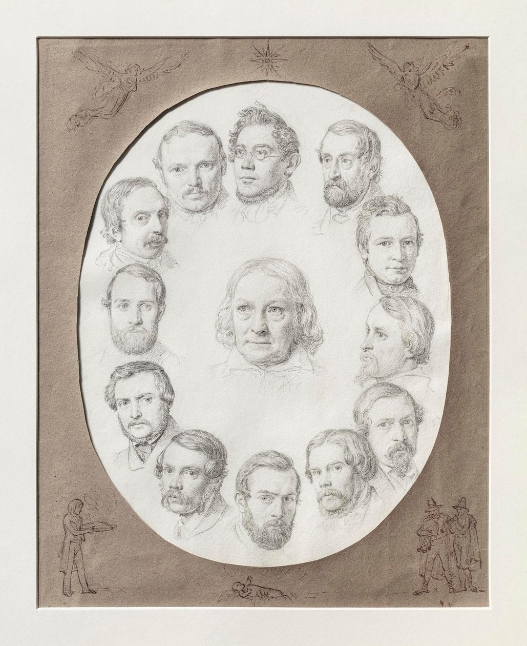 Thorvaldsen unter Landsleuten Heiligabend 1841 in Rom von Constantin Hansen