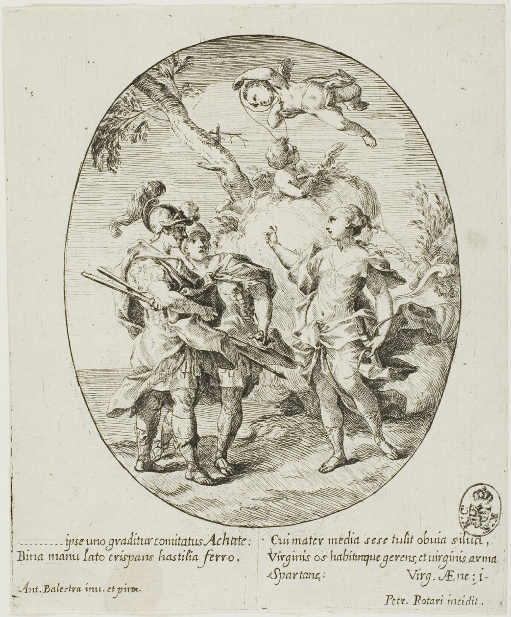 Aeneas, Venus und Achates von Conte Pietro Antonio Rotari
