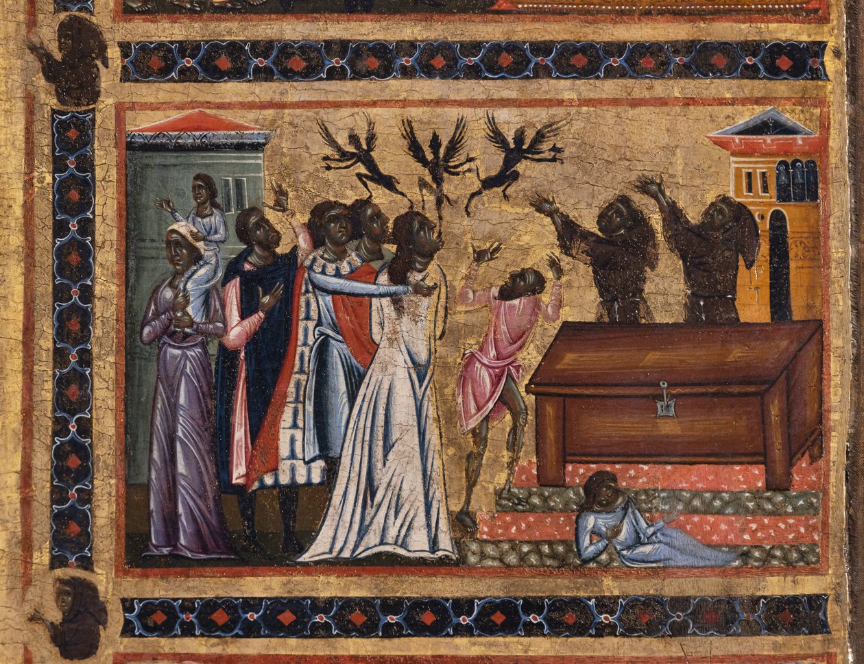 Bardi St. Franziskus Altarbild und zwanzig Geschichten seines Lebens, Die Bardi-Kapelle, Detail von Coppo di Marcovaldo