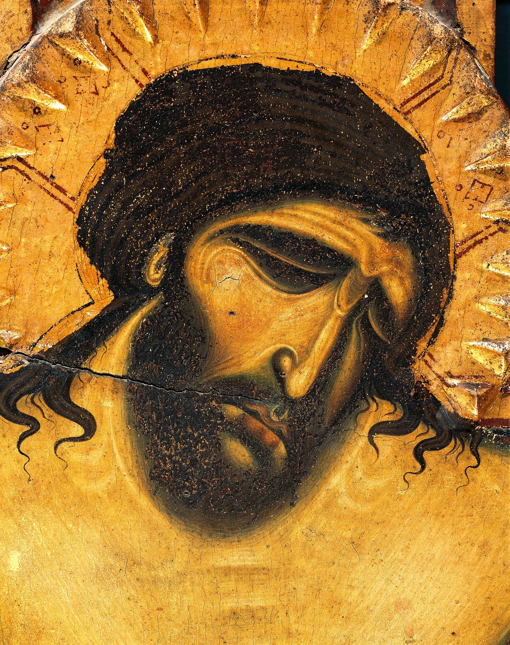 Gesicht des leidenden Jesus (Detail) von Coppo di Marcovaldo