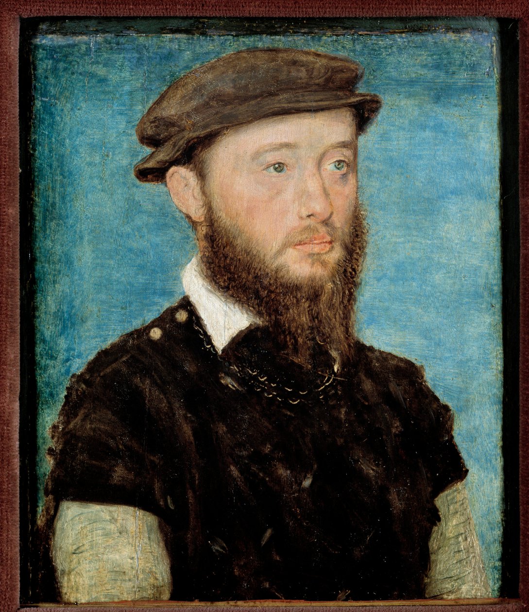 Porträt von Jean de Bourbon Vendome, Graf von Soissons und Enghien (1528-1557) Holzgemälde von Corneille De Lyon (1500/1510-1574) von Corneille de la  Haye