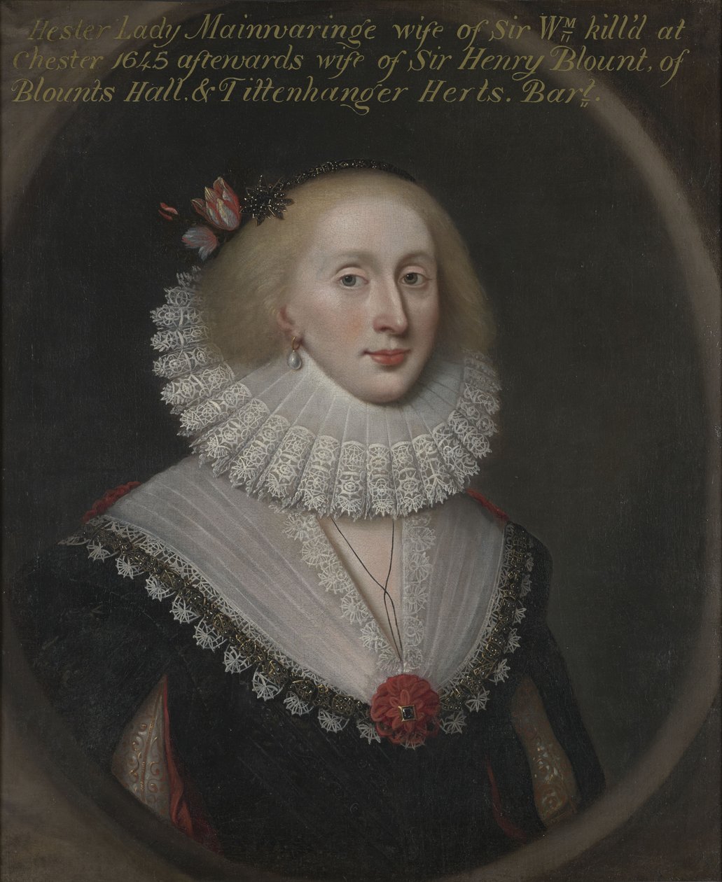 Porträt von Hester, Lady Mainwaring, später Lady Blount (geb. Wase) (ca. 1620-1678) von Cornelis Janssens van Ceulen