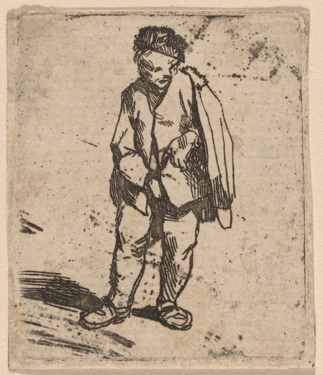 Mann in einem kurzen Umhang von Cornelis Pietersz Bega