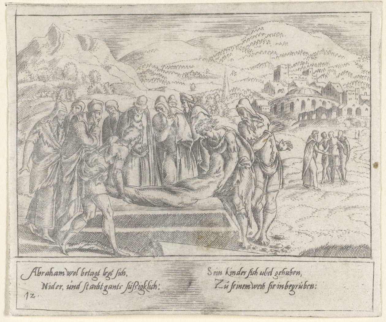 Beerdigung von Abraham von Cornelis Bos