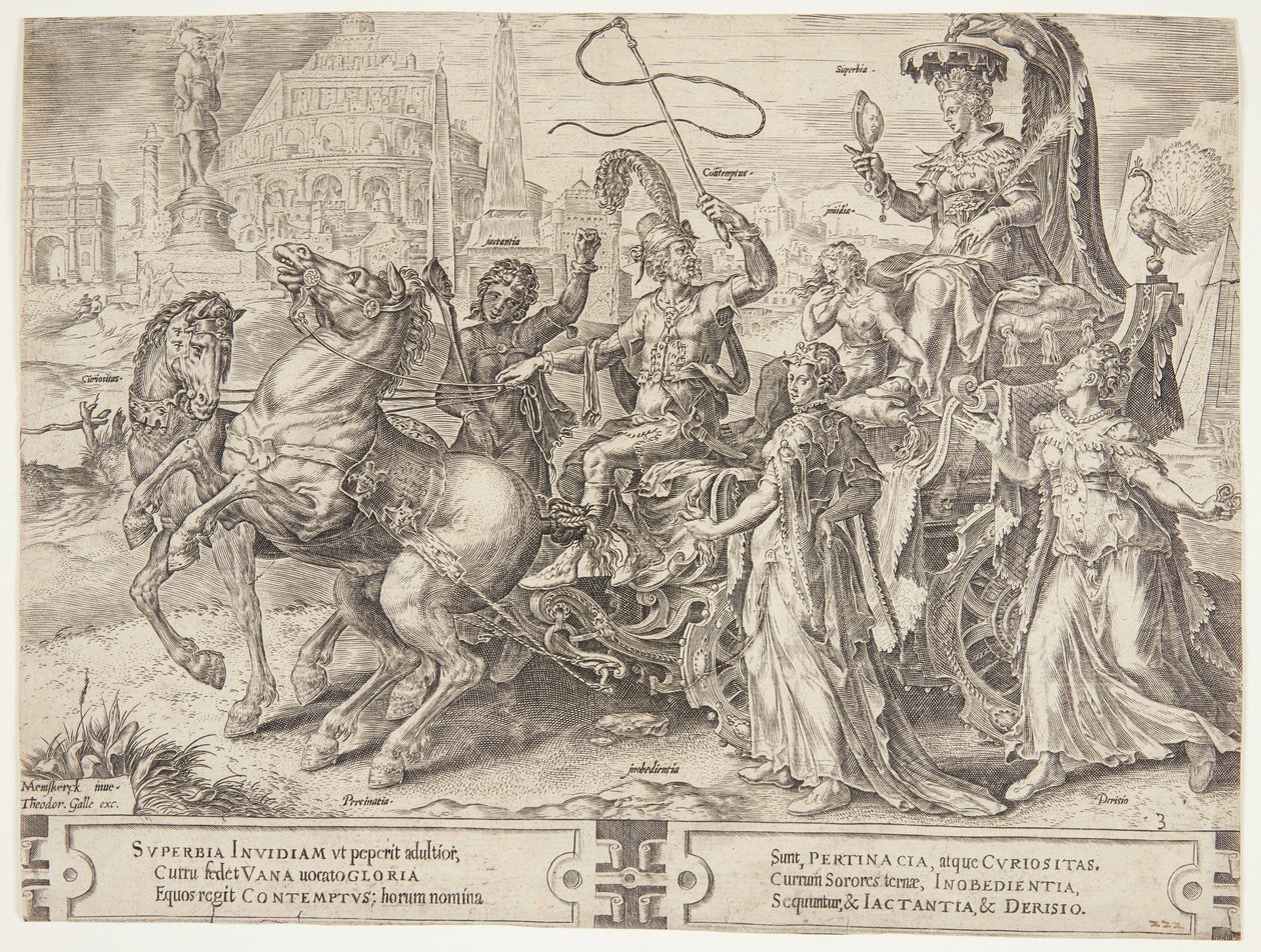 Der Triumph des Stolzes von Cornelis Cort