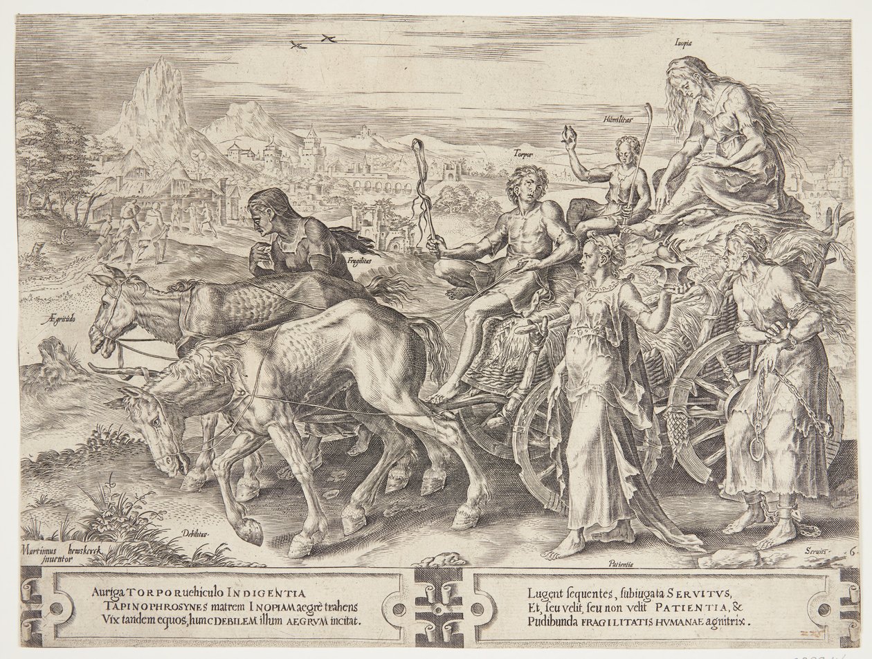 Der Triumph des Mangels von Cornelis Cort
